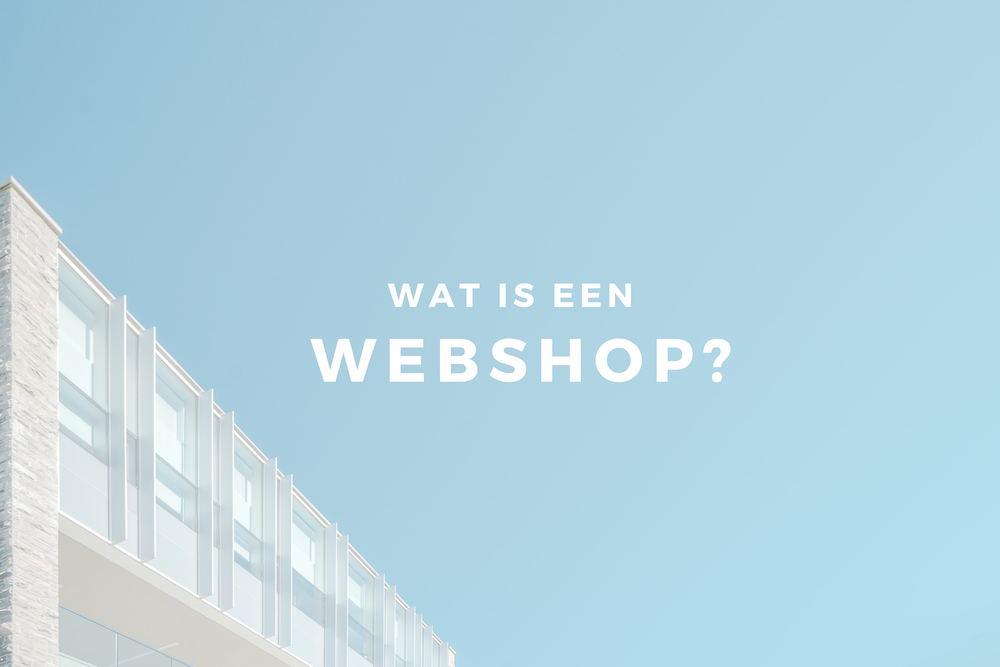 wat is een webshop