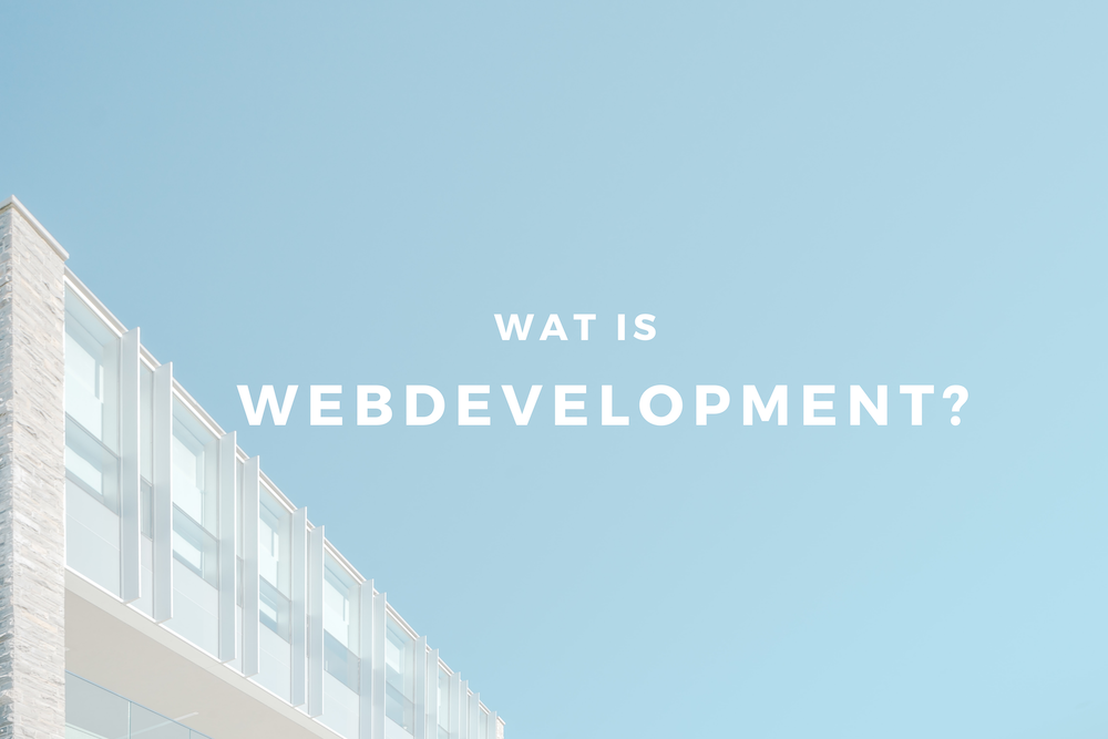 wat is webdevelopment