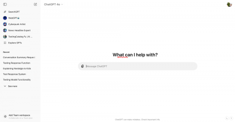 Chatgpt dashboard